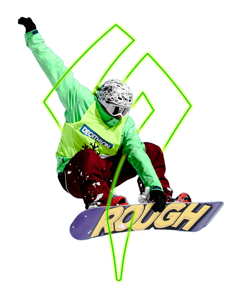 Comic-Skateboarder mit transparentem Hintergrund