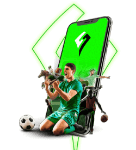 Sportwetten Helden Logo mit Handy klein
