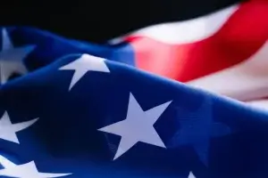 USA Flagge close