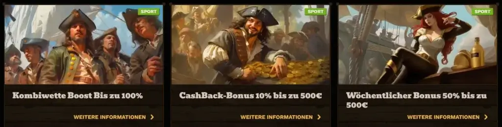 Screenshot des Fatpirate Bonus.