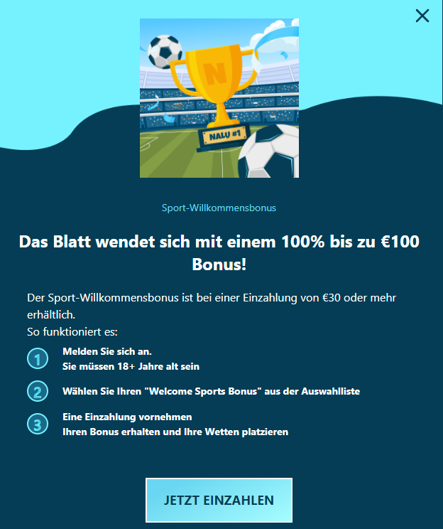 Nalu Casino Sportwetten Bonus