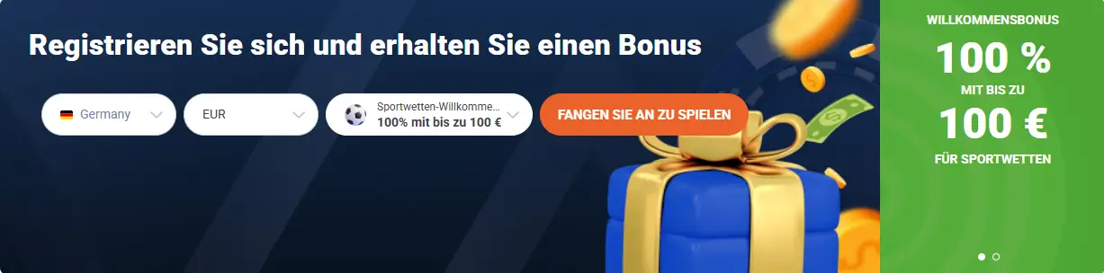 20Bet Willkommensbonus Sport