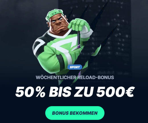 Abbildung des Reload Bonus vom Sportwettenanbieter PlayZilla