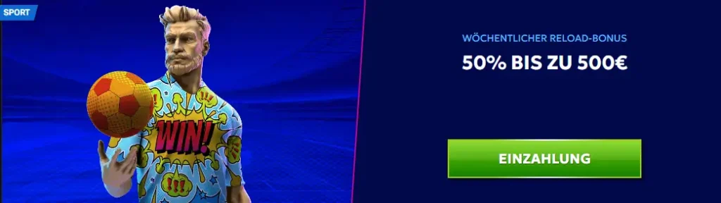 Bild vom RT Bet Reload Bonus