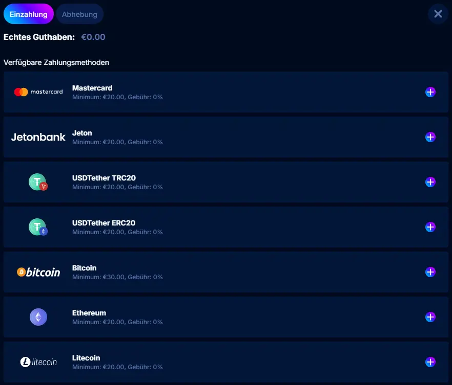 Einzahlungsmethoden beim Sportwetten Anbieter Boomerang Bet