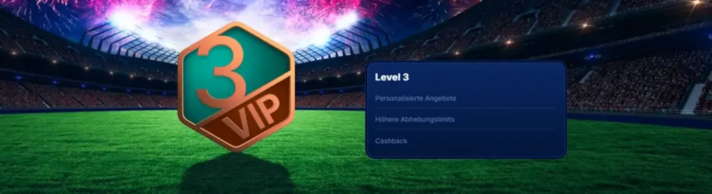 VIP Level 3 beim Sportwetten Anbieter Boomerang Bet