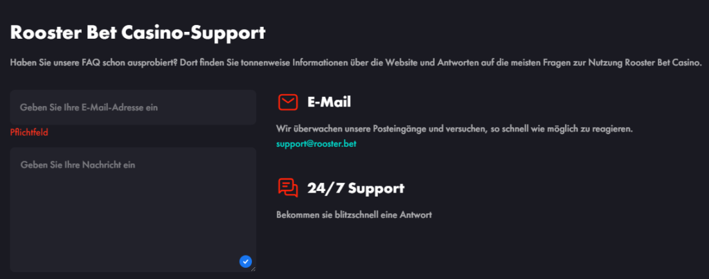 Kundensupport beim Sportwetten Anbieter Roosterbet