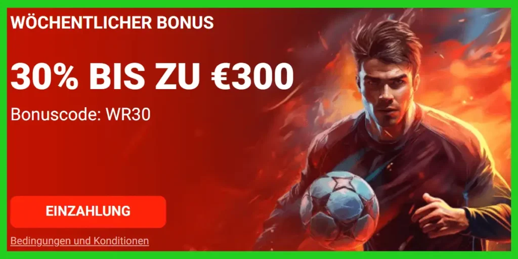 Der wöchentliche Bonus des Sportwettenanbieters N1Bet