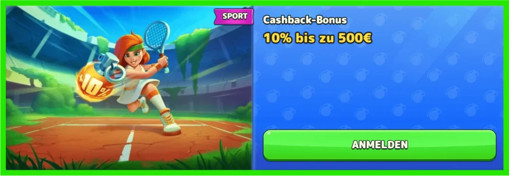 Der Cashbackbonus des Wettanbieters Pistolo