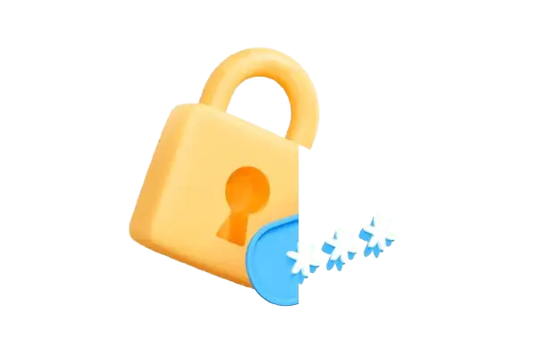 Icon Schloss hinter Passwort