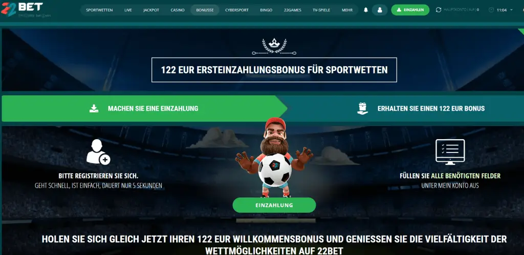 22bet Bonus