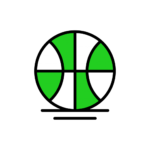 Basketball Icon mit transparentem Hintergrund