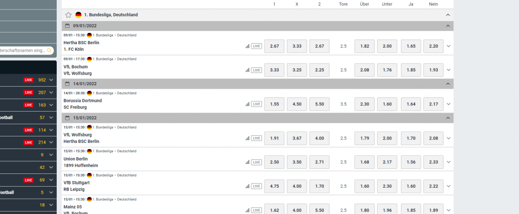 Campeonbet Quotenniveau