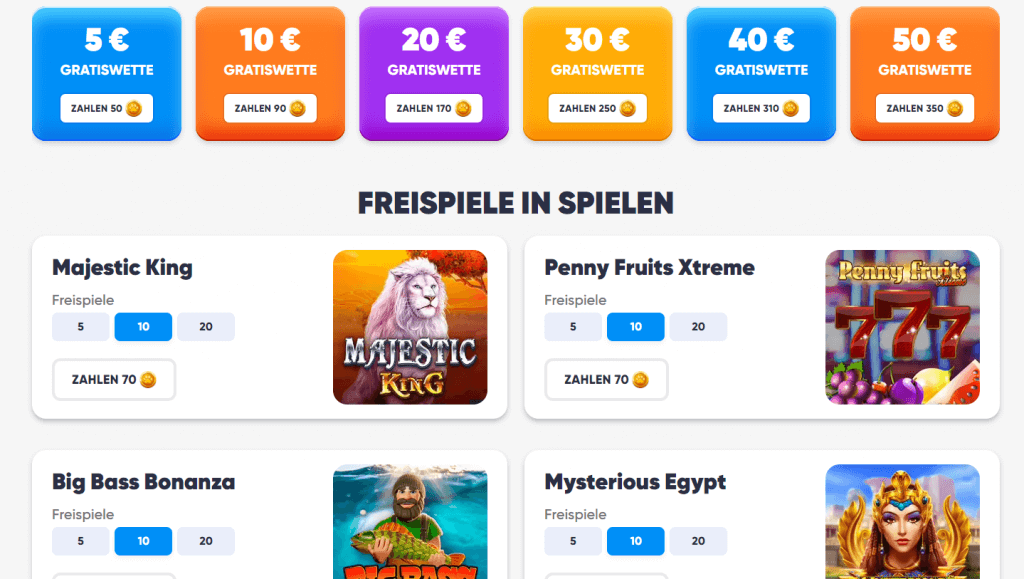 Cazimbo Treuepunkte