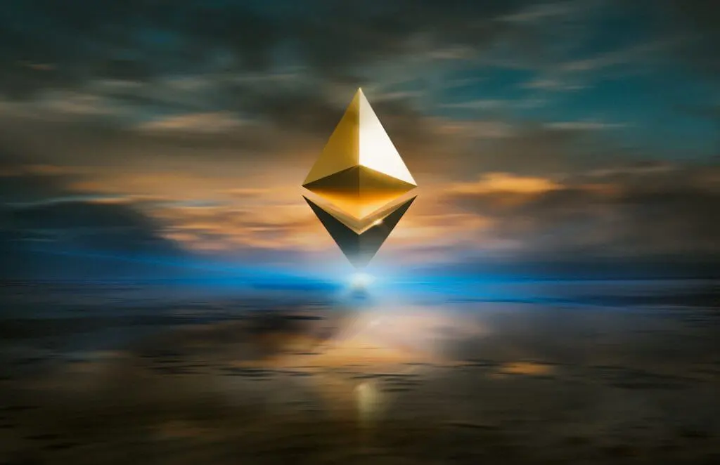 Ethereum Logo Hintergrundbild