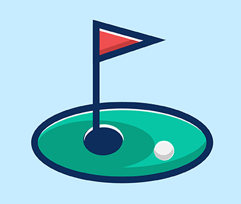 Sportwetten Helden Golf Icon