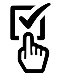Haken mit Hand Logo