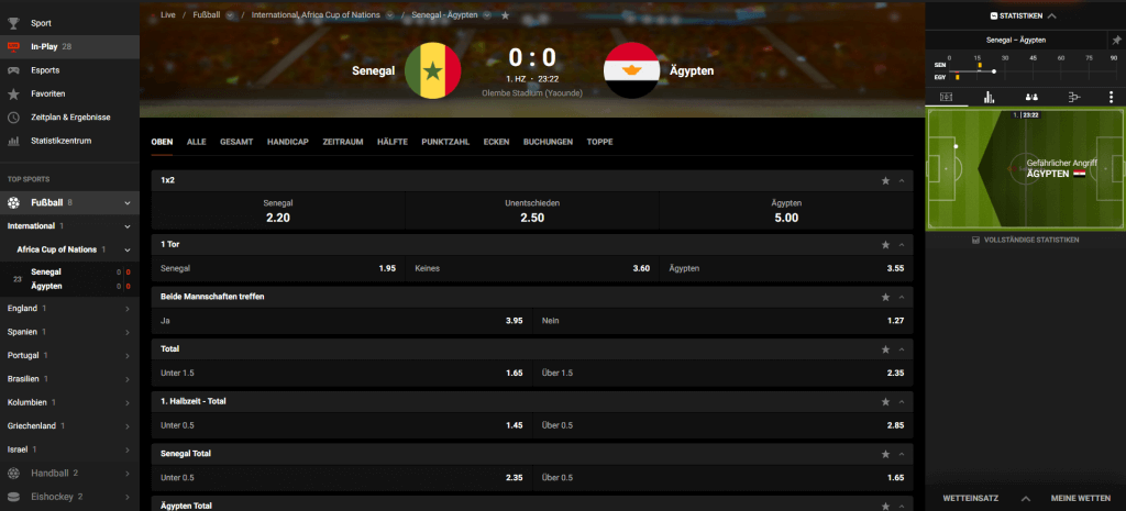 N1 Bet Livewetten