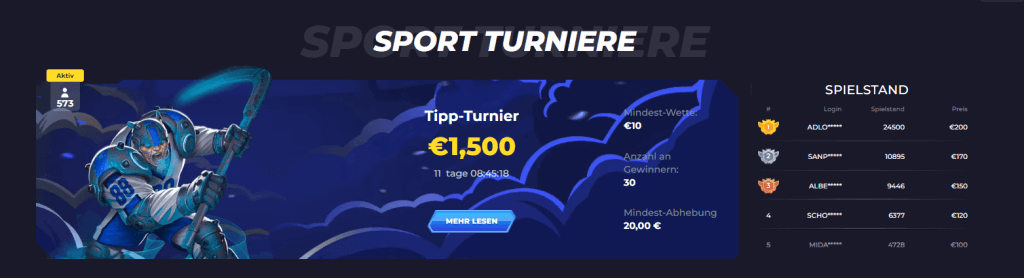 Powbet Turniere