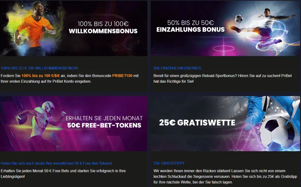 Pribet Bonus für Bestandskunden