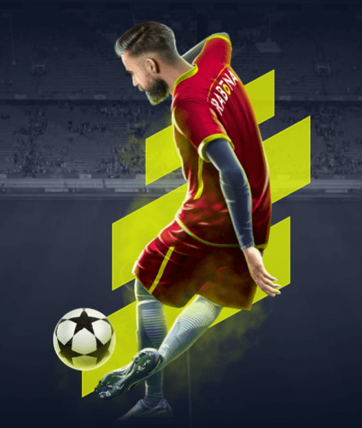 Rabona Bild von Fußballer
