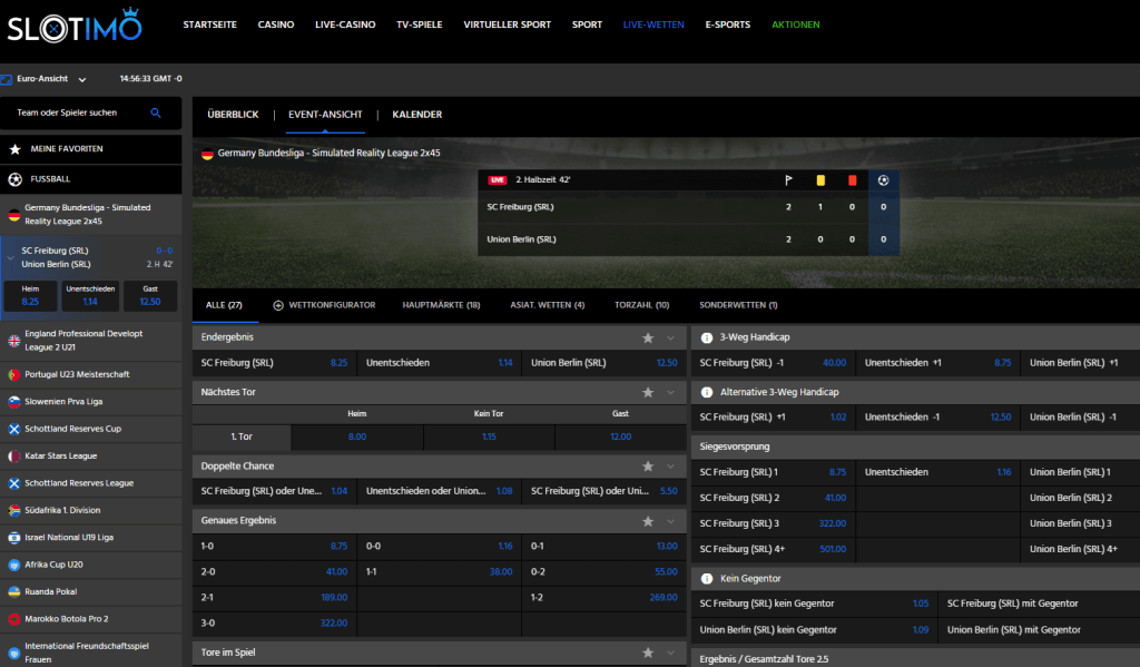 Slotimo Livewetten