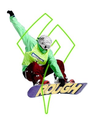 Comic-Skateboarder mit transparentem Hintergrund