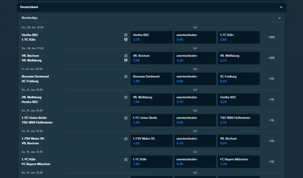 Stake Quotenniveau