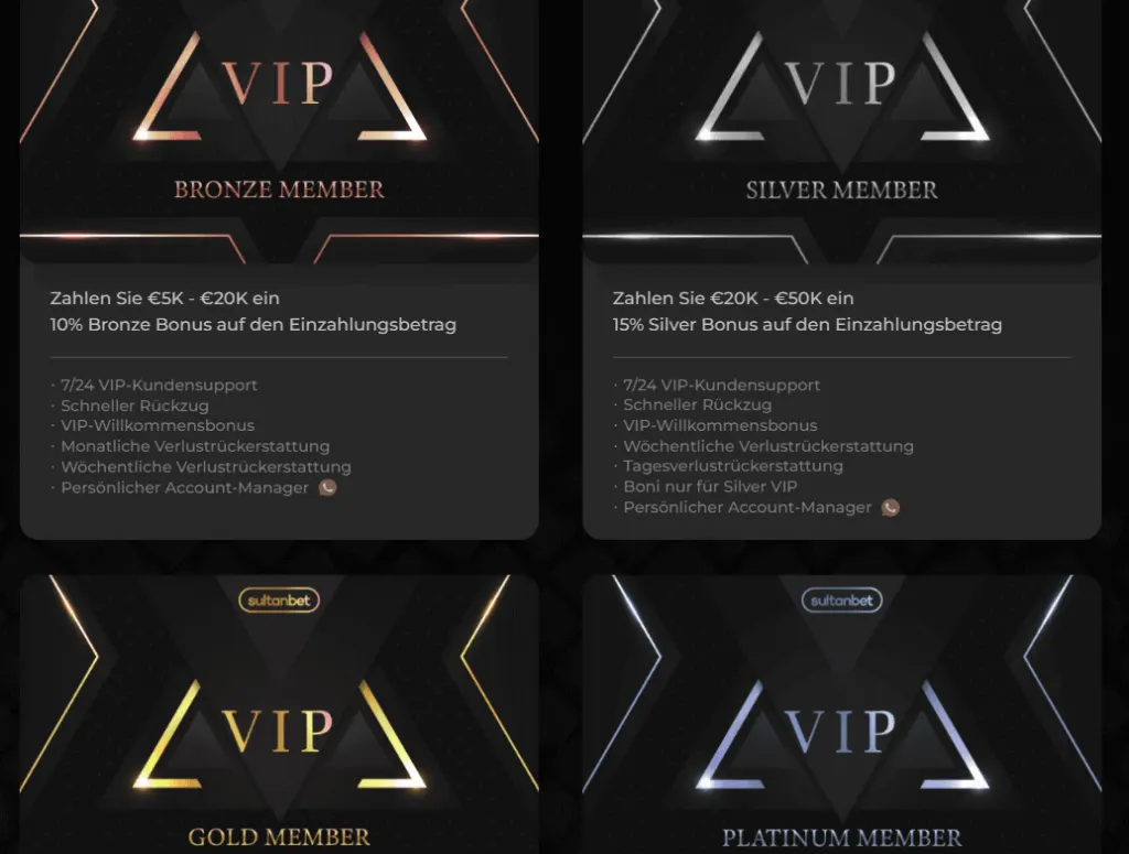 Sultanbet VIP-Programm
