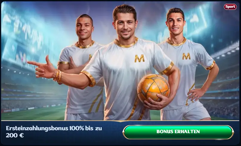 Ersteinzahlungsbonus fuer Sportwetten bei Millioner