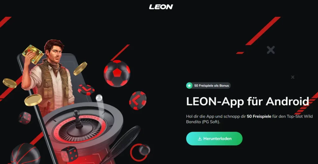 Android-App fuer mobile Sportwetten von Leonbet
